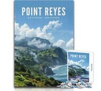 1000 Piece Jigsaws for Adults Puzzle Point Reyes Natl Seashore Educational Family Game Perfect Decoration Birthday Gift Size 38x26cm