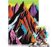 1000 Piece Jigsaws for Adults Puzzle Pop Art Mountain Majesty Spielspielzeug eignet sich ideal als Geschenk für die ganze Familie52x38cm