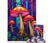 1000 Piece Jigsaws for Adults Puzzle Psilocybin Mushroom Poster Educational Toy Gifts for Women Men Impossible Game Artists' Collection, Fine Arts Size 38x26cm