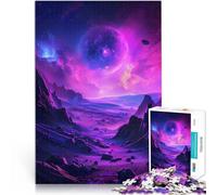 1000 Piece Jigsaws for Adults Puzzle Purple Planet Cosmos Staycation: Zeit totschlagen Geschenkideen52x38cm
