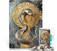 1000 Piece Jigsaws for Adults Puzzle Radiant Cobra of the Sunburst Schwierig Schwer Einzigartige Wohndekoration und Geschenke38x26cm