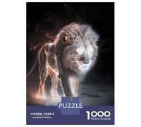 1000 Piece Jigsaws for Adults Puzzle Radiant Lion Roar Adult Jigsaw Puzzle Brain Teaser Game Difficult Challenge Challenging To Complete 70x50cm/1000pcs