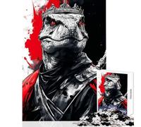 1000 Piece Jigsaws for Adults Puzzle Raptor T-rex Dinosaur King 1000 Piece Jigsaws Educational Game Birthday Gifts Suitable for Couples (38x52cm)