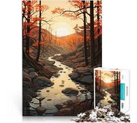1000 Piece Jigsaws for Adults Puzzle River Landscape Art Made of wood for ages 14 and over Antistress Vacation at home Killing time Family Fun Gift。size:50x75cm/19.68x29.52inch