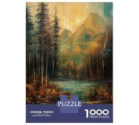 1000 Piece Jigsaws for Adults Puzzle River Runs Through It Adult Jigsaw Puzzle Family Games Hand Speed Race Birthday Present, Gifts, 70x50cm/1000pcs