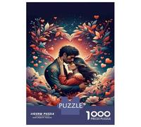 1000 Piece Jigsaws for Adults Puzzle Romantic Love Story Puzzles for Adults Fun Games Wall Decoration Challenging To Complete 38x26cm/1000pcs