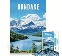 1000 Piece Jigsaws for Adults Puzzle Rondane National Park Exact Edge Art Logic Game Play Calm Fun Time Festive Leisure Gift (50x75cm)