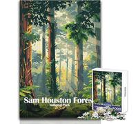 1000 Piece Jigsaws for Adults Puzzle Sam Houston Forest National Park Educational Family Game Perfect Decoration Birthday Gift Size 50x75cm