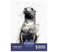 1000 Piece Jigsaws for Adults Puzzle Seal Beauty Black Ink Adult Jigsaw Puzzle Toy Wall Decor Difficult Hard Birthday Present, Gifts, 38x26cm/1000pcs