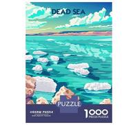 1000 Piece Jigsaws for Adults Puzzle Serene Dead Sea Adult Jigsaw Puzzle Brain Teaser Game Difficult Challenge Challenging To Complete 52x38cm/1000pcs