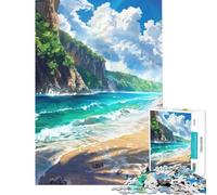 1000 Piece Jigsaws for Adults Puzzle Serene Shores Anime Fun at Home Activities, Enhance Memory Educational Game Suitable for Ages 14 And Up (38x26cm)