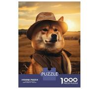 1000 Piece Jigsaws for Adults Puzzle Shiba Farming Charm Adult Jigsaw Puzzle Toy Wall Decor Difficult Hard Birthday Present, Gifts, 38x26cm/1000pcs