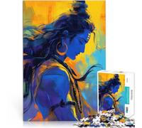 1000 Piece Jigsaws for Adults Puzzle “Shiva the Dreamer” Made of cardboard，for age 14 years and over Toy Wall Decor Great gifts and toys。size：26x38cm/10.24x14.96inch