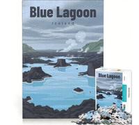 1000 Piece Jigsaws for Adults Puzzle Silent Steam Over Cyan Waters, Fun Games, Parent-child Interaction, with Matching Poster And Trivia Sheet 50x75cm