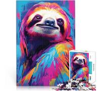 1000 Piece Jigsaws for Adults Puzzle Sloth Animal Spielzeug für die ganze Familie Tolles Geschenk für Spiele52x38cm