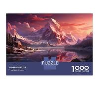 1000 Piece Jigsaws for Adults Puzzle Snow-Capped Mountain Peaks Puzzles for Adults Family Games Precision Cutting Gifts for Friends And Family 38x26cm/1000pcs