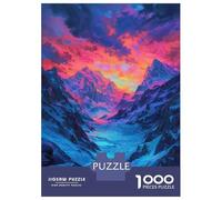 1000 Piece Jigsaws for Adults Puzzle Snowy Mountain Sunset Landscape Puzzles for Adults Family Games Precision Cutting Gifts for Friends And Family 38x26cm/1000pcs