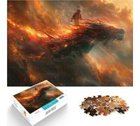 1000 Piece Jigsaws for Adults Puzzle space explorer and dragon Hands-on-Spiel Künstlersammlung, Bildende Kunst38x26cm