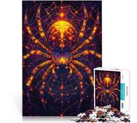 1000 Piece Jigsaws for Adults Puzzle Spider Made of cardboard，Suitable for ages 14 and up Educational games Birthday and unique gifts。size：38x52cm/14.96x20.47inch