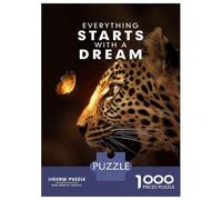 1000 Piece Jigsaws for Adults Puzzle Starts With A Dream Adult Jigsaw Puzzle Toy Wall Decor Difficult Hard Birthday Present, Gifts, 52x38cm/1000pcs