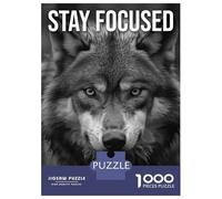 1000 Piece Jigsaws for Adults Puzzle Stay Focused Wolf Jigsaw Puzzle Brain Teaser Game Hand Speed Race Great Gift for Gaming 70x50cm/1000pcs