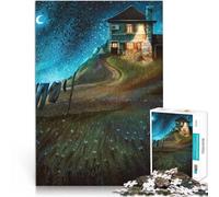 1000 Piece Jigsaws for Adults Puzzle Strange Nights Made of wood for ages 14 and over Educational toy for learning gifts for friends and family。size:50x75cm/19.68x29.52inch