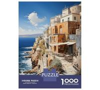 1000 Piece Jigsaws for Adults Puzzle Sunset Over Santorini Teenager Puzzles Hands-on Game Difficult Challenge Birthday Present, Gifts, 70x50cm/1000pcs