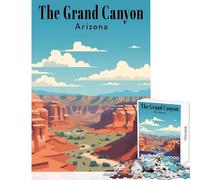 1000 Piece Jigsaws for Adults Puzzle The Grand Canyon Jigsaw Puzzles for Adults Precision Cutting Challenging To Complete Brainteaser Family Games (50x75cm)