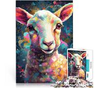 1000 Piece Jigsaws for Adults Puzzle The Innocent Lamb Schwierig und herausfordernd Geburtstagsgeschenk, Geschenke75x50cm