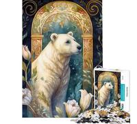 1000 Piece Jigsaws for Adults Puzzle The Polar Bear Jigsaw for Adults Relax Games Hand Speed Race Great Gifts for Gaming (Size 38x26cm)
