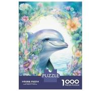 1000 Piece Jigsaws for Adults Puzzle The Wisdom of The Dolphins Jigsaw Puzzle Brain Teaser Game Hand Speed Race Great Gift for Gaming 70x50cm/1000pcs