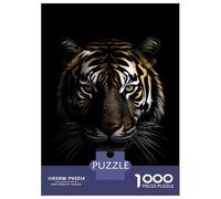 1000 Piece Jigsaws for Adults Puzzle Tiger Dark Gold Animal Adult Jigsaw Puzzle Toy Wall Decor Difficult Hard Birthday Present, Gifts, 70x50cm/1000pcs