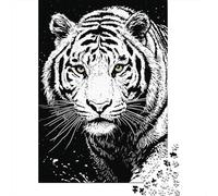 1000 Piece Jigsaws for Adults Puzzle Tiger Wall Art Print-12 Puzzles for Adults Family Game Hand Speed Race Challenging To Complete 70x50cm/1000pcs