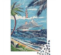 1000 Piece Jigsaws for Adults Puzzle Tropical Cruise Paradise-2 Puzzles for Adults Family Game Hand Speed Race Challenging To Complete 38x26cm/1000pcs