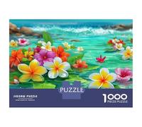 1000 Piece Jigsaws for Adults Puzzle Tropical Flowers in Water Jigsaw for Adults Family Game Wall Decoration Great Gift for Gaming 52x38cm/1000pcs
