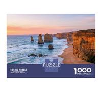 1000 Piece Jigsaws for Adults Puzzle Twelve Apostles at Sunset, Australia Puzzle for Adults Relax Games Stress Reliever Birthday Present, Gifts, 38x26cm/1000pcs