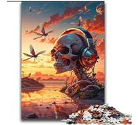 1000 Piece Jigsaws for Adults Puzzle Twilight Music Skull Family Fun & Game Night Improve Memory Secret Santa Gifts (size 38x52cm)