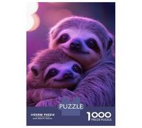 1000 Piece Jigsaws for Adults Puzzle Two Sloths Hugging Teenager Puzzles Hands-on Game Difficult Challenge Birthday Present, Gifts, 38x26cm/1000pcs