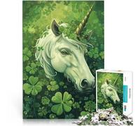 1000 Piece Jigsaws for Adults Puzzle Unicorn St Patricks Day Lustige Spiele eignet sich ideal als Geschenk für die ganze Familie75x50cm
