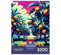 1000 Piece Jigsaws for Adults Puzzle Valencia Spain Orange Grove Art Teenager Puzzles Brain Teaser Game Enhance Memory Educational Challenge 52x38cm/1000pcs
