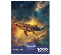 1000 Piece Jigsaws for Adults Puzzle Whale in The Cosmos -8 Teenager Puzzles Brain Teaser Game Enhance Memory Educational Challenge 38x26cm/1000pcs