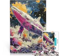 1000 Piece Jigsaws for Adults Puzzle Whale Ocean Paint Lernspiele DIY Spielzeug Geeignet für die Schreibtischdekoration52x38cm