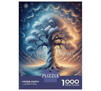 1000 Piece Jigsaws for Adults Puzzle Whimsical Winter Tree Puzzles for Adults Toy Wall Decor Presents for Women Birthday Present, Gifts, 38x26cm/1000pcs