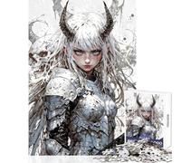 1000 Piece Jigsaws for Adults Puzzle White-Haired Demon Warrior Practical Game Precision Cutting Educational Toy Educational Challenge (38x26cm)