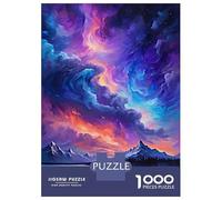 1000 Piece Jigsaws for Adults Puzzle Wild Colorful Sky Puzzle for Adults Relax Games Stress Reliever Birthday Present, Gifts, 52x38cm/1000pcs