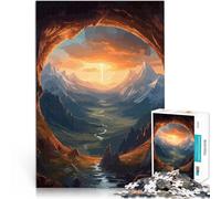 1000 Piece Jigsaws for Adults Puzzle Wilderness Landscapes Lernspiele DIY Spielzeug Geeignet für die Schreibtischdekoration38x26cm