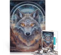 1000 Piece Jigsaws for Adults Puzzle Wolf Fantasy Made of cardboard,for age 14+ Fun games Games Toys Gift。size:26x38cm/10.24x14.96inch