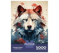 1000 Piece Jigsaws for Adults Puzzle Wolf Wall Art Print-15 Adult Jigsaw Puzzle Brain Teaser Game Difficult Challenge Challenging To Complete 70x50cm/1000pcs