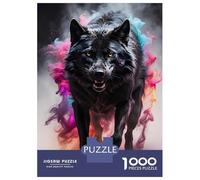 1000 Piece Jigsaws for Adults Puzzle Wolf Werewolf Jigsaw Puzzle Brain Teaser Game Hand Speed Race Great Gift for Gaming 70x50cm/1000pcs