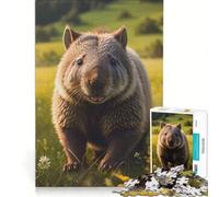 1000 Piece Jigsaws for Adults Puzzle Wombat Smile Animals Relax Games Fun Activities at Home Improving Love between Couples 38x52cm